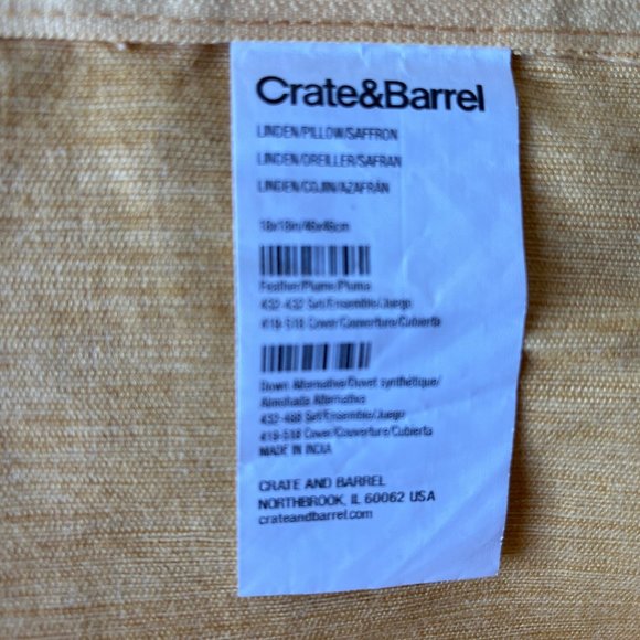 Crate & Barrel - 3  Pillow Covers 16"x 16" - Picture 11 of 12